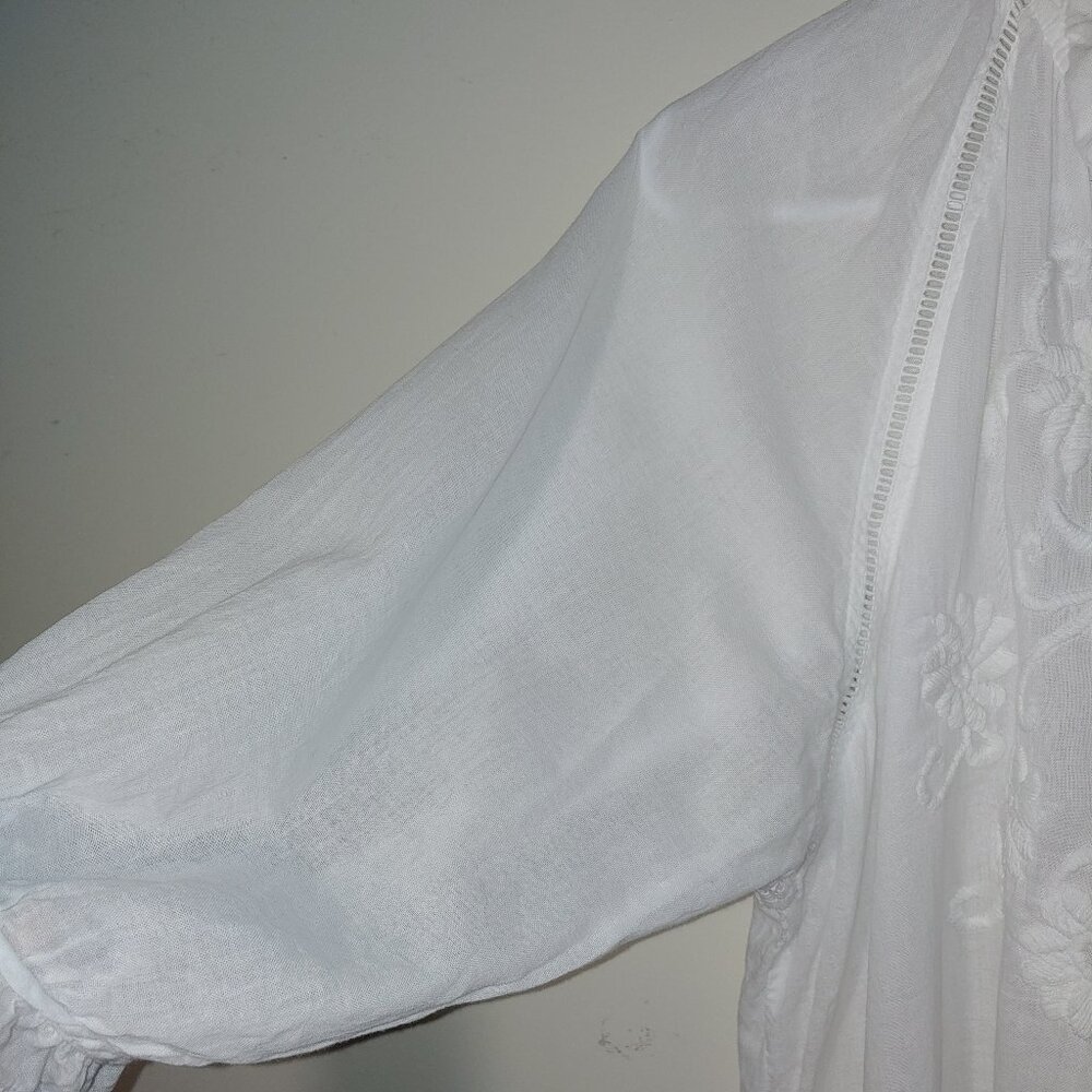 Sundance Catalog JP and Mattie White Easy Essence Blouse Size XL - Picture 6 of 10
